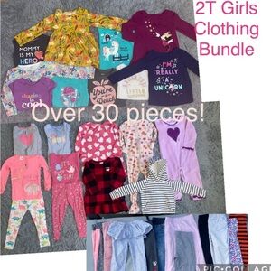 30 + piece girls 2t clothing bundle Old Navy, Carter’s, Children’s Place & more